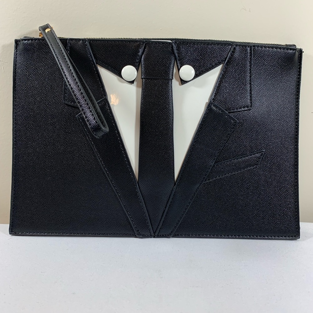 Men’s suit Clutch purse w/ Wristlet